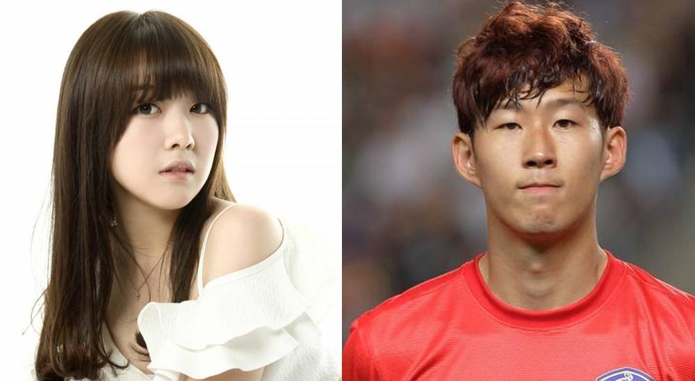 Girl's Day Minah and Son Heung Min