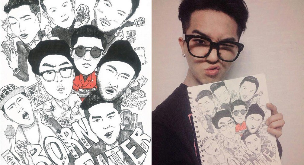 Born Hater drawing by WINNER's Mino