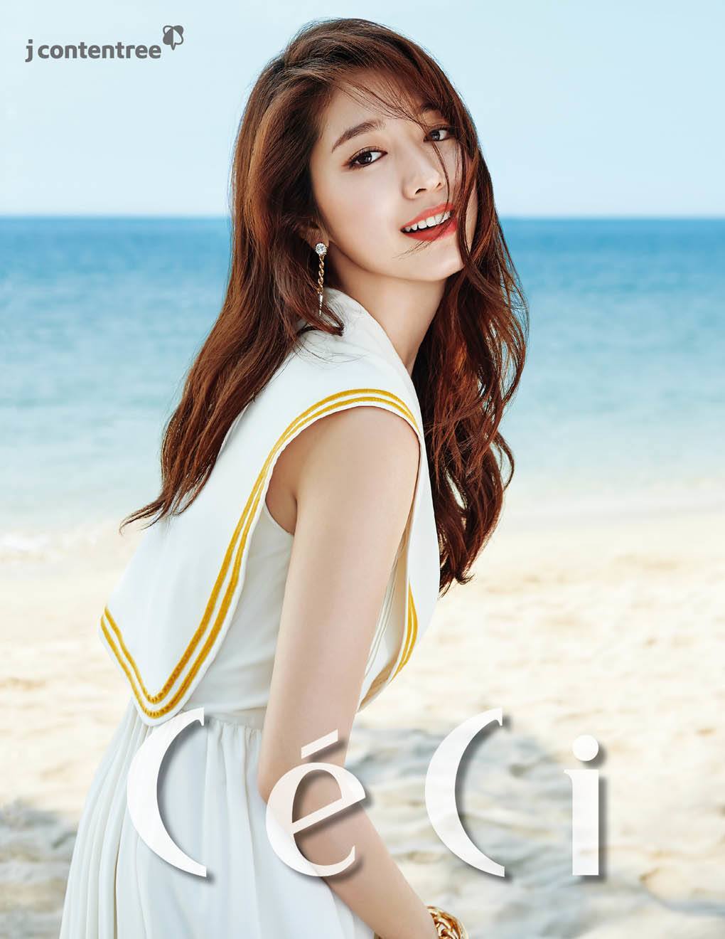Park Shin Hye is a radiant beach beauty for "Ceci" magazine