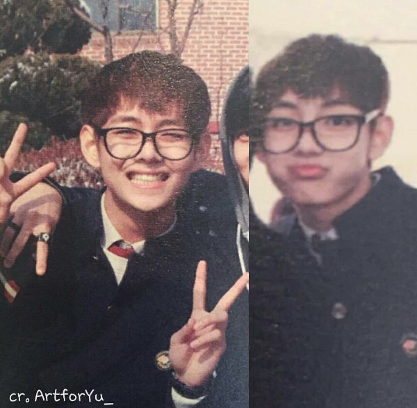 Bts Fans Claim V Was Even Better Looking In High School After
